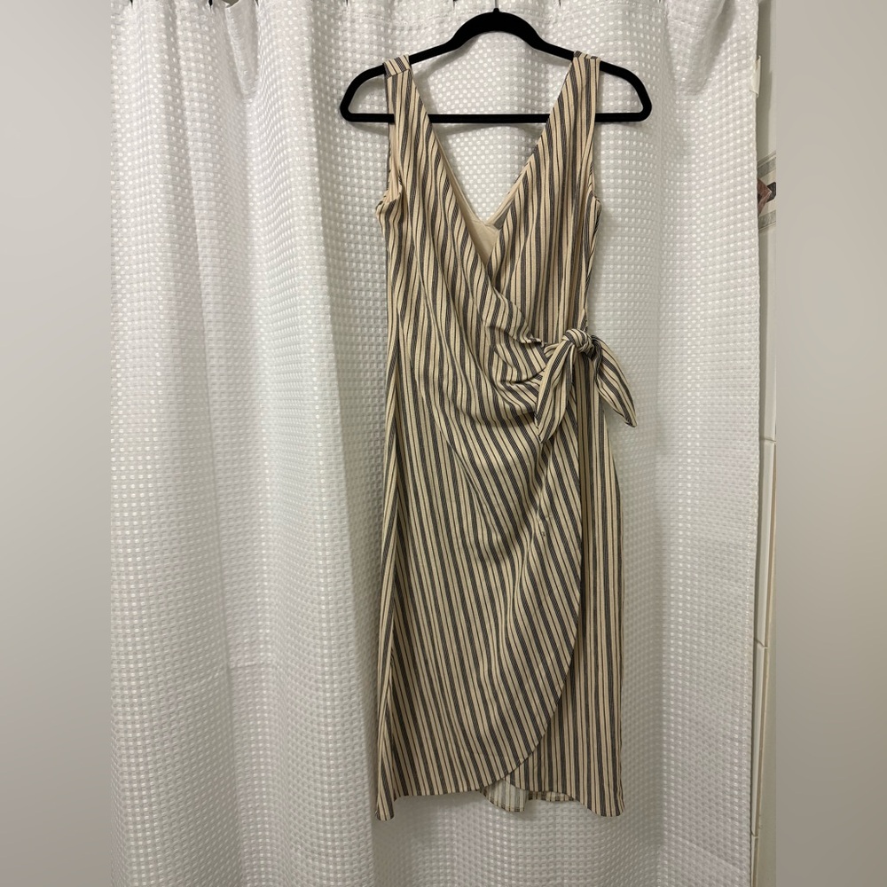 Striped Wrap Dress